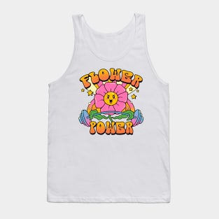 Flower Power Back Print Tank Top